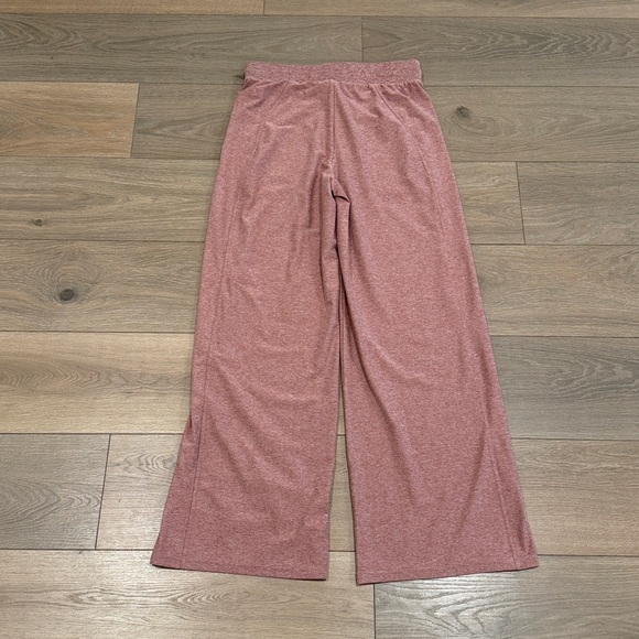 FABLETICS Blush Mauve Heather Cloud Jersey Wide Leg Pant Lounge Comfy Soft Sz M - Picture 3 of 12